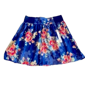 Joe Benbasset Mini Skirt Women’s Blue Foral Size Small